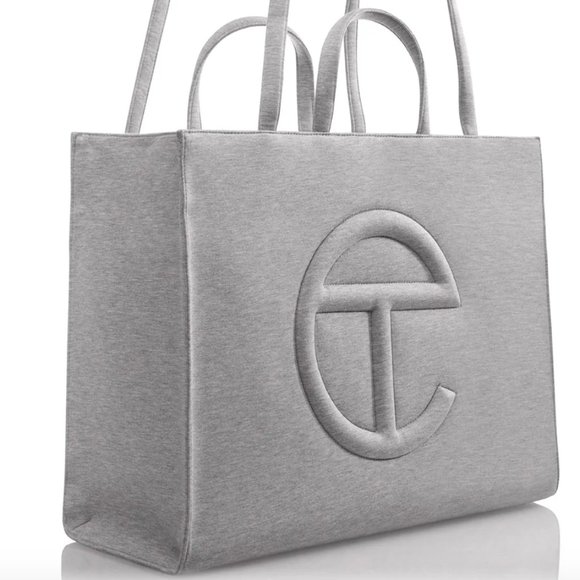 Telfar Handbags - UGG x TELFAR Medium Fleece Shopper - Heather Grey